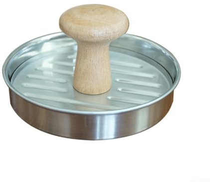 Herramienta de prensa de hamburguesas de acero inoxidable para hamburguesas albóndigas, salchichas, cangrejo, pasteles, asar, barbacoa, para cocinar