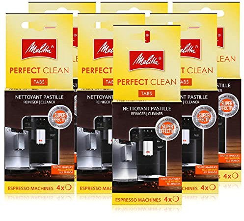Melitta Perfect Clean Lot de 7 tablettes de nettoyage pour machines à expresso 4 x 1,8 g