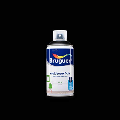 Bruguer Acrylic Multisuperficie Esmalte al agua en Spray Mate Negro 300 ml