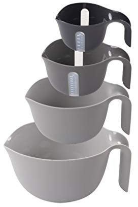 Dexas 4-Piece Nested Mixing Bowl Set, gray assortment, GMBS4-432, 4 pieces