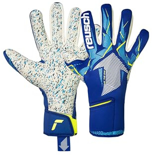 Reusch Guanti da portiere professionali da uomo, adulti, presa forte, schiuma adesiva professionale da 4 mm, vestibilità precisa e stabilità, per allenamento e gioco, erba artificiale e erba naturale