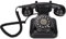 Teléfono Fijo Retro con Cable, Teléfono Clásico Vintage Teléfono Antiguo de Moda en Estilo de los Años 20 para Decoración de Bares en el Hogar Y la Oficina, Gran Regalo para Personas Mayores