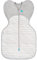 Love To Dream Pucksack, Baby Erstausstattung, ideal für kühle Temperaturen (16-20°C), Arme hoch Position, zweiweg-Reißverschluss für einfaches Windelwechseln, Träumer Weiß, Mittel (6-8.5kg)