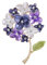 Rhinestone Wisteria Flower Brooch - Purple Elegant Corsage With Vintage Crystal - DIY Wedding Banquet Party Decoration Office Jewelry Gift