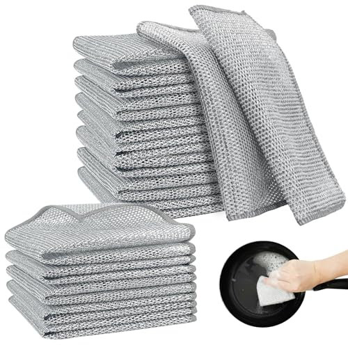 UPUPGO Paño de Cocina de Alambre Multiuso, Paño De Cocina Multifuncional De Alambre, bayetas Cocina Trapos de Cocina Paño de Limpieza para Utensilios de Cocina