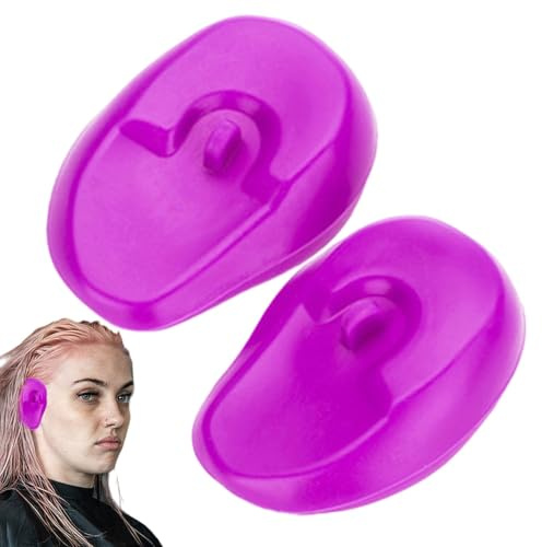 Copertura per le orecchie per tinture per capelli, protezione per le orecchie | Protezioni per orecchie riutilizzabili, scudo permanente per capelli in silicone, cuffie impermeabili per tinture per