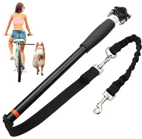 Fahrradleine Hund, für Sicheres Radfahren mit Hund, Fahrrad Hundeleine mit Abstandhalter und Inbusschlüssel, Hände Frei für Training Laufen Joggen und Outdoor Aktivitäten