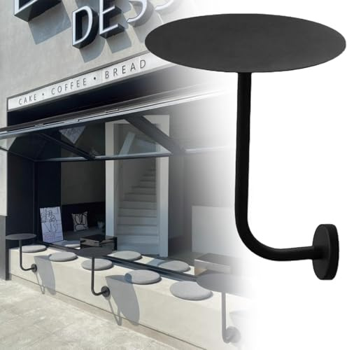 Generisch Runder Tisch Zur Wandmontage Schwebender Stehtisch L-förmiger Bistrotisch An Der Wand Montierter Beistelltisch Für Café Dessertladen Esszim(30cm)
