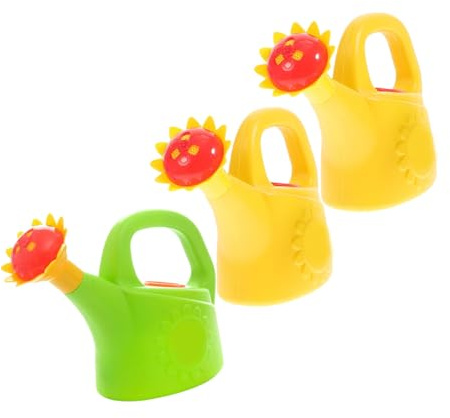 FRCOLOR 3pièces Arrosoir Jouet pour Garçon Fille avec Pulvérisateur Eau Pot Arrosage Jouet De Bain pour Intérieur Et Extérieur