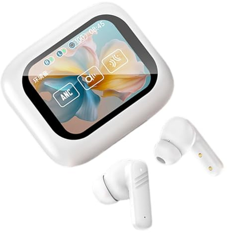 Nankoyal Auricolari wireless da gioco, auricolari in-ear True Wireless, con cancellazione del rumore, custodia di ricarica con controllo touch, batteria a lunga durata, per giochi, viaggi, casa