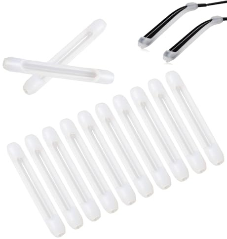 BOBOZHONG Lot de 6 Paires de Crochets D’Oreille en Silicone Antidérapant,Coussinets,pour Branches de Lunettes–Accessoire Universel pour Lunettes de Lecture,Soleil ou Sport