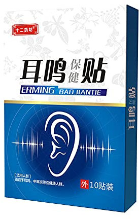 Bakermiche Tinnitus Ear Patch Tinnitus Patch Tinnitus Patch for Ear Pain Hearing Sticker Natural Herb Plant Plaster Natural Herbal Extract Tinnitus Tinnitus Patch for Protect Hearing Loss Sticker