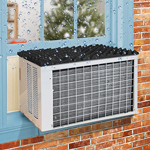LFUTARI Cojín de goteo para aire acondicionado, cojín magnético extraíble para ventana, almohadilla superior de aire acondicionado para dejar de caer el ruido del agua que gotea en tu aire