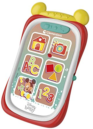 Clementoni - 17695 - Disney Baby Mickey Smartphone - Telefono Giocattolo Bambini 9 Mesi, Primo Smartphone, Gioco Elettronico Educativo (Versione in Italiano)
