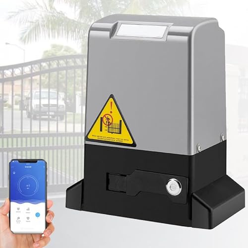 Heavy Duty Automatic Sliding Gate Opener Motor for Driveway Security, 800-1200KG Capacity, 370W Power