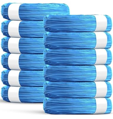 12 Pack Premium Quality Nappy Bin Refills, 6.5m long, hold upto 480 nappies, Refill Nappy Bags, Diaper Bin Pail Bags,nappy bin refill bags (FAMITY)