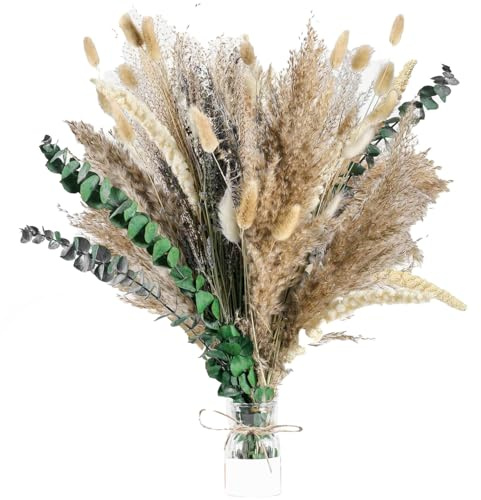 56 Pièces Fleur Sechees Decoration, Plusieurs Types, Couleurs Riches, Longue Durée de Vie, ne se Décolorent Pas, Conviennent à la Décoration Quotidienne à la Maison, aux Fêtes et aux Mariages