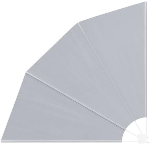 vidaXL Pantalla de Privacidad para Exterior Gris 160 cm - Tela Resistente a UV - Estructura de Acero con Revestimiento en Polvo - Divisor Plegable para Espacios en el Balcón y Jardín - Diseño en For