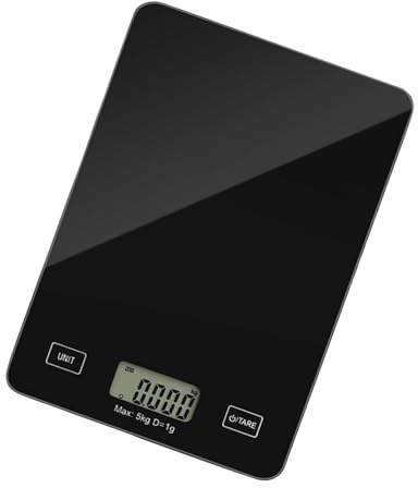 Báscula digital de cocina - Báscula digital para alimentos con juego de pantalla LCD, herramienta ďe medición ďigital para hornear, b́áscula ṕara hornear con pantalla LCD đe graduación d́e 1 g
