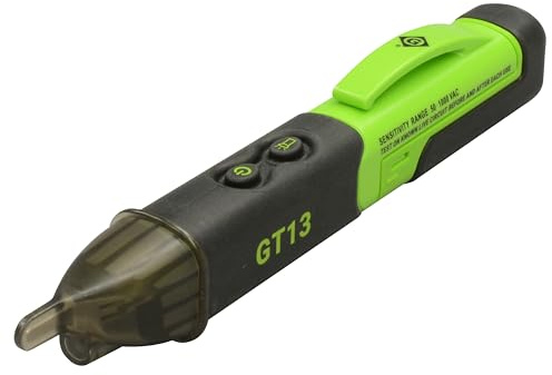 Greenlee GT13 Non-Contact Self-Test Voltage Detector, 50V - 1000V AC,Black