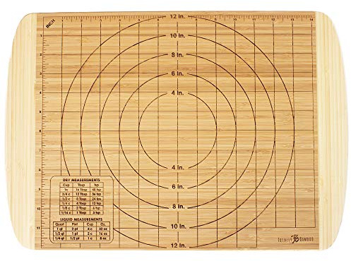 Totally Bamboo Reversible Baker's Board and Carving Butcher Block with Juice Grooves
