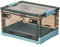 Ergocar Caja de Almacenamiento de Plástico Plegable, Transparente Cajas de Almacenamiento con Tapas, Cajas de Almacenamiento Apilables con Ruedas, para Dormitorios, Salas de Estar, Coche