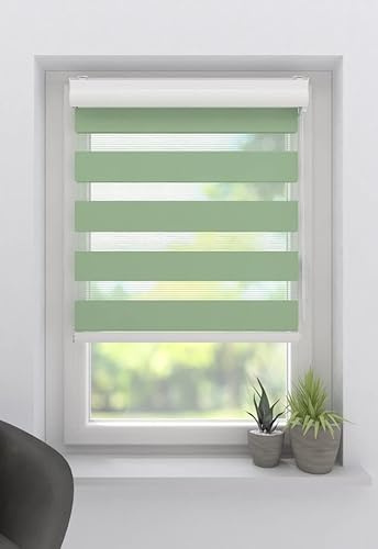 Duo Rollo/Doppelrollo Splendid - Lichtdurchlässig - Grün - 60 x 175