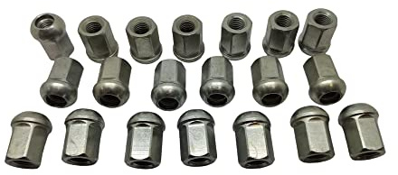 20 Bulloni Dadi Ruota Compatibili con Honda Jazz Civic HR-V CR-V FR-V Accord Fissaggio Ruote Gomme Cerchi in Acciaio Lega Ferro Made in Italy M12x1,5