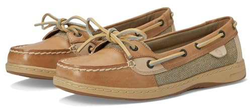 Sperry Women's Angelfish Boat Shoe, Linen, 7, W