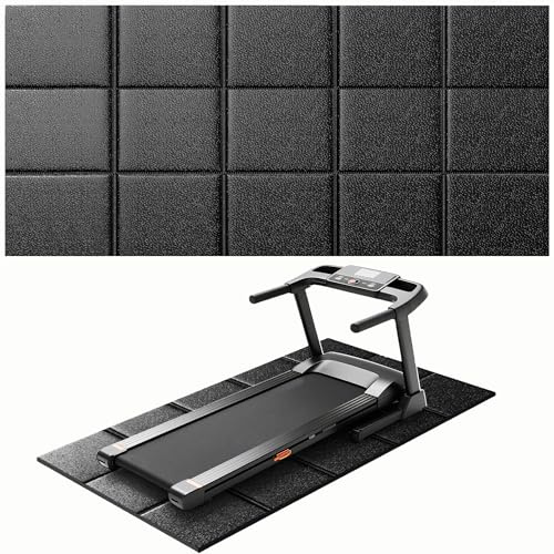 Treadmill Mat for Carpet & Hardwood Floors, 79''x39'', Under Equipment Mat