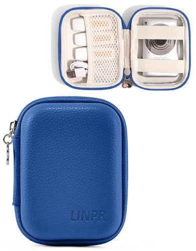 Linpr Custodia per Fotocamera Digitale Compatibile con CAMKORY/per KODAK PIXPRO/per Lecran/per VAHOIALD/per Canon IXUS 285 HS, Piccolo Supporto per Fotocamere da Viaggio per Accessori (Blu Reale)