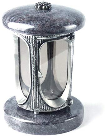 designgrab Tombe Lampe en aluminium Aspect ancien en aluminium et Granit Orion Blue/Coromandel/Bahama Blue