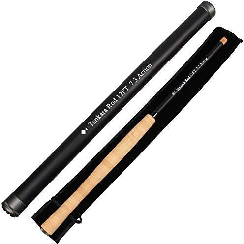 AnglerDream TENKARA Fliegenrute 12 ft 13 ft Teleskop Carbon Fliegenrute 7: 3 Action mit Faser Tube