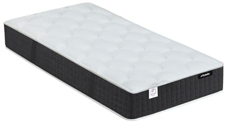 Vente-unique-Relax-Taschenfederkernmatratze Memory Schaum - 1 Zone - Härtegrad 1-80 x 200 cm - Stärke 24 cm - PAROX II von YSMÉE