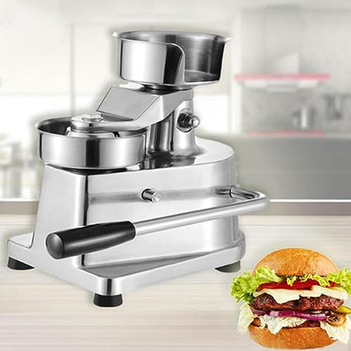 MLYYYDSS Commercial Burger Press Patty Maker Machine, 10cm/13cm/15cm Manual Burger Forming Machine, for BBQ,Stuffed Burgers,Beef Burger,13cm