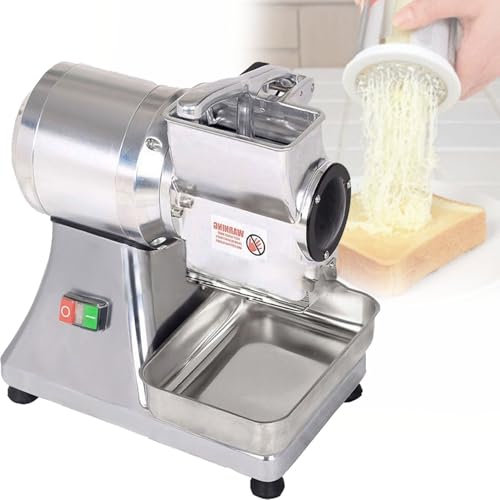 DPLWJPP Fromage Commercial Râpe,Machine À Râper Électrique Rotative 550 W,Rendement Élevé 40 Kg/H,Moteur en Cuivre À Haute Efficacité,pour Fromage,Beurre,Chapelure Son Pain