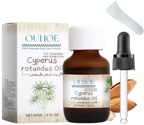Madginine Cyperus Rotundus Oil for Hair Growth Reduction - Pure Cypress Oil (60ml)