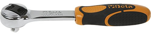 BETA Cricchetto reversibile 920/55 DIN 3122-1/4, a forma quadrata, lunghezza 125 mm, 48 denti, cromato, testa a cricchetto compatta per lavori di precisione