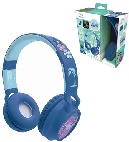 Lexibook, Disney Stitch Casque Bluetooth, HPBT015DLXB