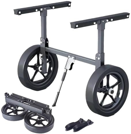 SHENJMAI Chariot pour remorque de Kayak Chariot de Transport Pliable for Kayak, à Deux Roues, économie d'énergie, capacité Charge 50 kg, for, canoë, Bateau