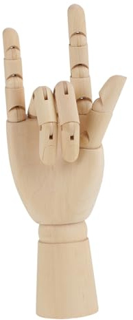 Dioche Modello da Artista del Corpo della Mano da Donna da 10 Pollici - Manichino Articolato in Legno per Disegni Accurati e Decorazioni per la Casa - Legno Duro Resistente - Design Flessibile per