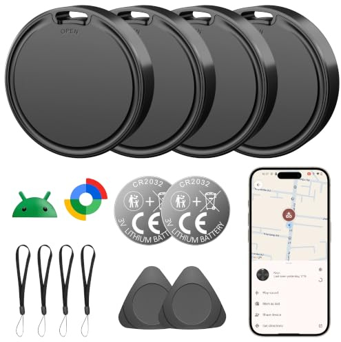 Android Smart Tag avec Google Find Hub Lot de 4
