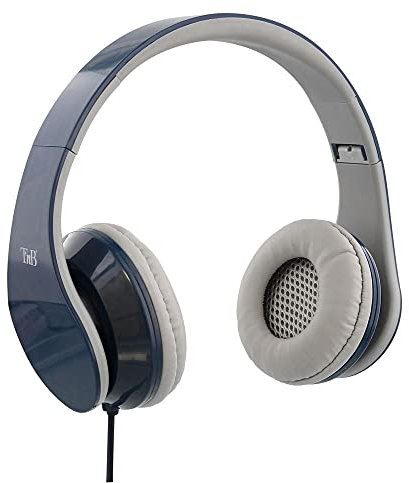 T'nB - Casque Filaire Jack 3.5mm Pliable Collection Stream - Bleu 1,2m