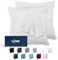 Dreamzie Kissenbezug 60x60 Weiß 2er Set Mikrofaser Oeko-TEX Zertifiziert Kopfkissenbezug 60x60 Weich