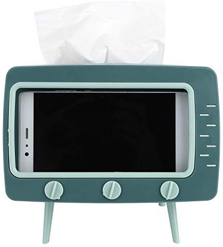 Rétro organisateur de bureau support de téléphone portable boîte de rangement rétro distributeur de tissus boîte de mouchoirs stockage de papier pour tenir téléphone portable ménage