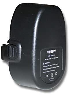 vhbw 1 x Battery Replacement for Black & Decker PS145, A9268, A9277, A9282 for Tools (2100 mAh, NiMH, 18 V)