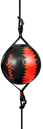 MaxxMMA Double End Speed Ball, Boxing Speed Ball, Reflex Dodge Ball, Punching Speed Ball, MMA Training Ball, Including Pump, Cords, Ring Locking