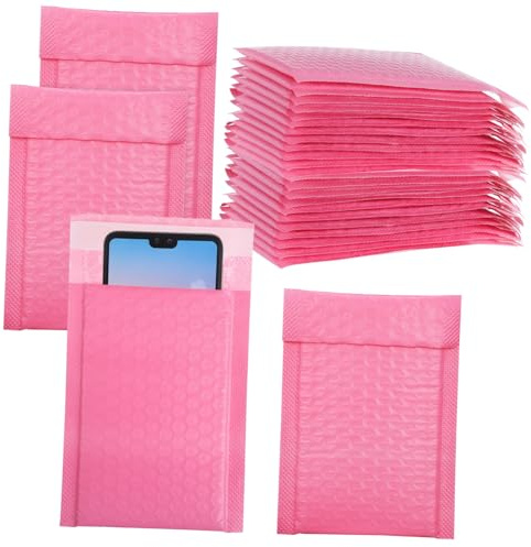 Sobres de Embalaje Burbujas Autoadhesivos 30 Uds Plástico Rosa