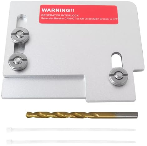 Welsdolk Generator Interlock Kit Fit for Cut-ler Hammer Type CH Series 150 or 200 amp Panels, for TAN Breaker ONLY, Horizontal Main Generator Interlock Kit