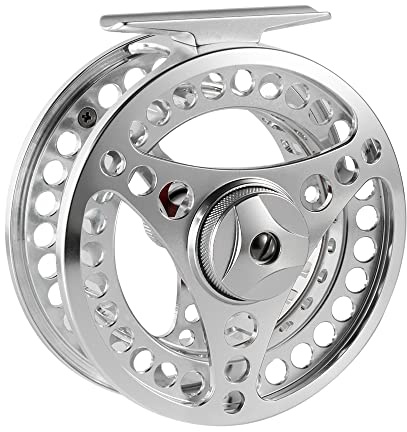 AnglerDream EX-ALC Fly Reel 3/4 5/6 7/8 9/10WT CNC Machined Aluminum Fly Fishing Reel Silver/Gunsmoke Fly Reels